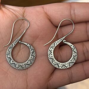 Elegant Silver Hoop Earrings